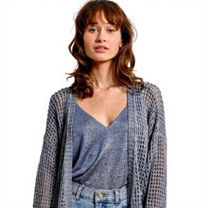 Cardigan Donna Molly Bracken LA1711DP Blu Moda Casual
