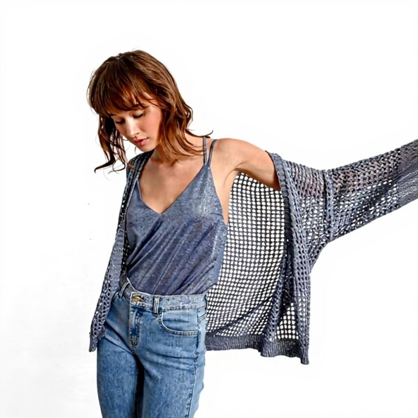 Cardigan Donna Molly Bracken LA1711DP Blu Moda Casual