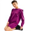 Abitino Donna Molly Bracken Maglia Lunga Calda Viola