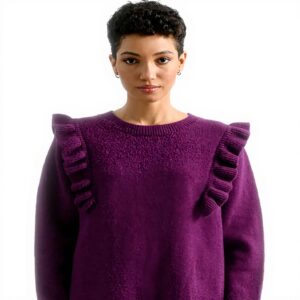 Abitino Donna Molly Bracken Maglia Lunga Calda Viola