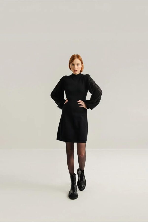 Abitino Nero Lana Molly Bracken Donna Casual Manica Lunga-6