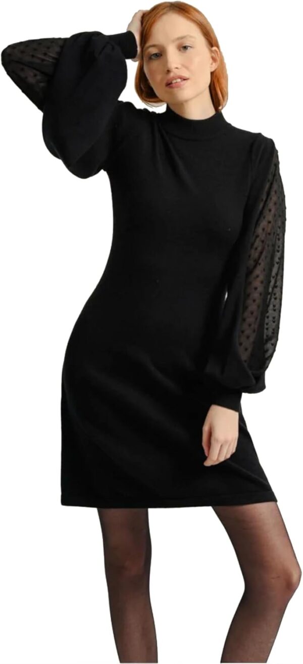 Abitino Nero Lana Molly Bracken Donna Casual Manica Lunga-0