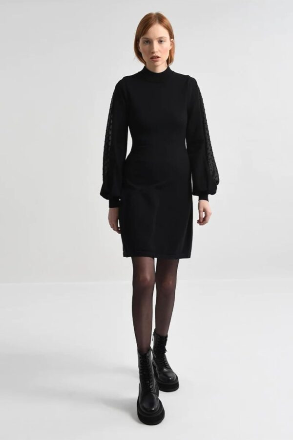 Abitino Nero Lana Molly Bracken Donna Casual Manica Lunga-1