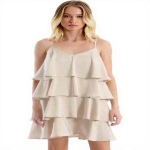 Abito corto con volant MOLLY BRACKEN donna casual poliestere