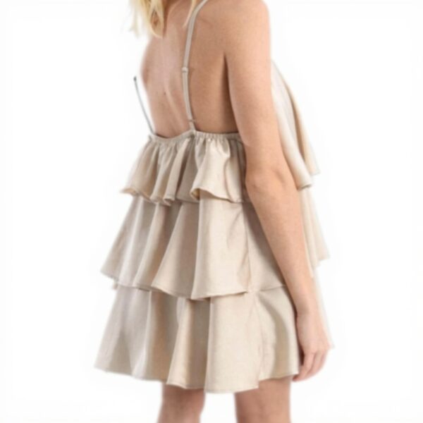 Abito corto con volant MOLLY BRACKEN donna poliestere senza