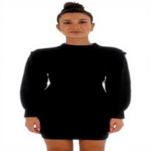 Abito donna nero Molly Bracken LA1360BN casual taglia L