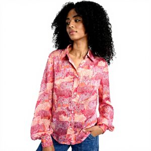 Camicia ampia stampata MOLLY BRACKEN donna poliestere
