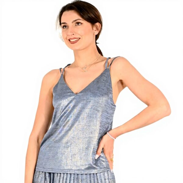 Canotta donna Molly Bracken blu P1275DE intimo moda