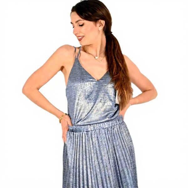 Canotta donna Molly Bracken blu P1275DE intimo moda