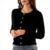 Cardigan donna Molly Bracken nero LA1825DN comodo elegante