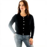Cardigan donna Molly Bracken nero LA1825DN comodo elegante