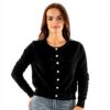 Cardigan donna Molly Bracken nero LA1825DN comodo elegante