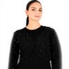 Cardigan donna Molly Bracken nero LAW128DH comodo elegante