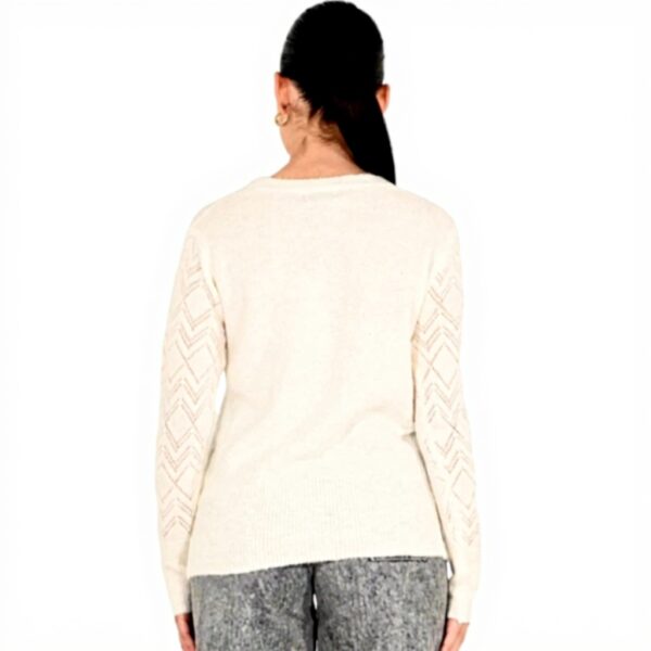 Cardigan donna Molly Bracken off white LA1423DN