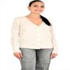 Cardigan donna Molly Bracken off white LA1423DN