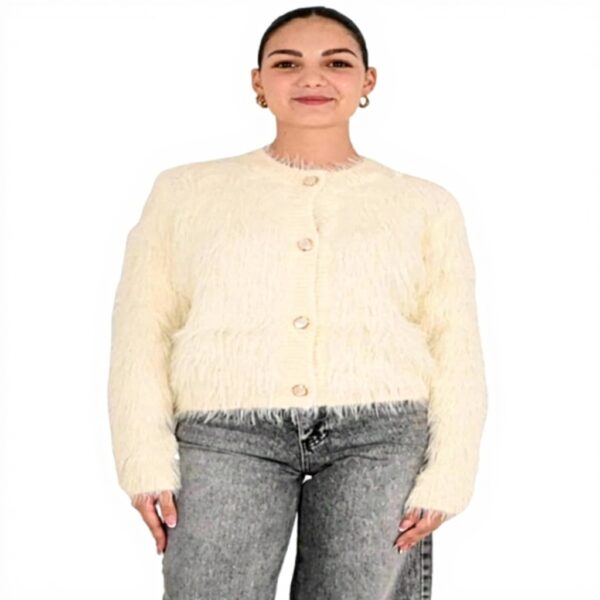 Cardigan donna Molly Bracken off white LA1818DH