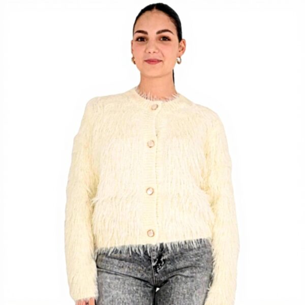 Cardigan donna Molly Bracken off white LA1818DH