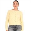 Cardigan donna Molly Bracken off white comodo elegante
