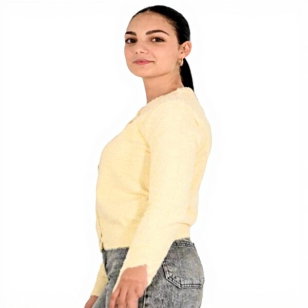 Cardigan donna Molly Bracken off white comodo elegante