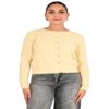Cardigan donna Molly Bracken off white comodo elegante