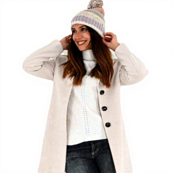 Cuffia donna Molly Bracken panna rosa multicolore B256BH