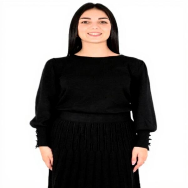 Gonna donna nera Molly Bracken LA1647DN moda elegante