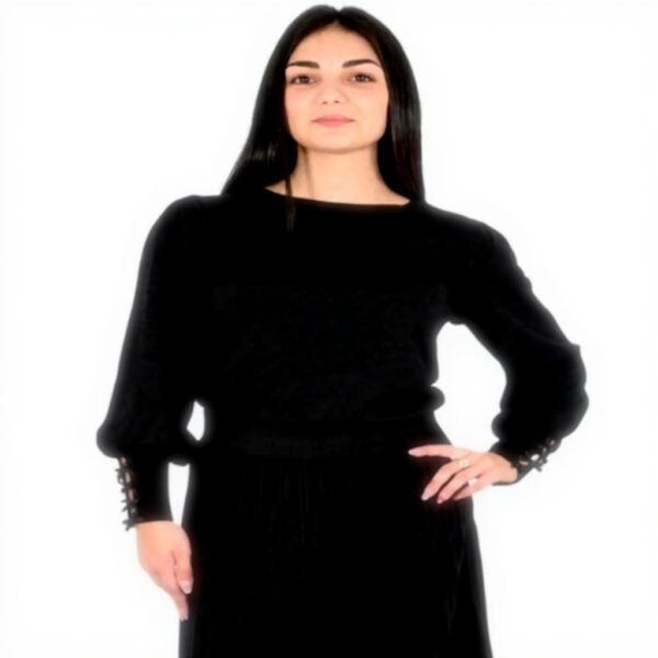 Gonna donna nera Molly Bracken LA1647DN moda elegante