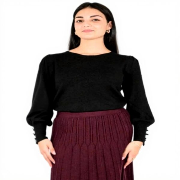 Molly Bracken gonna donna rosso scuro moda elegante LA1647DN