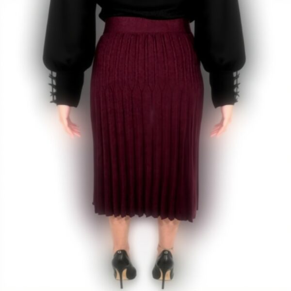 Molly Bracken gonna donna rosso scuro moda elegante LA1647DN