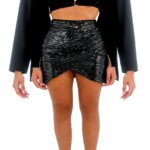 Gonna donna Molly Bracken grigio EW103BN moda elegante