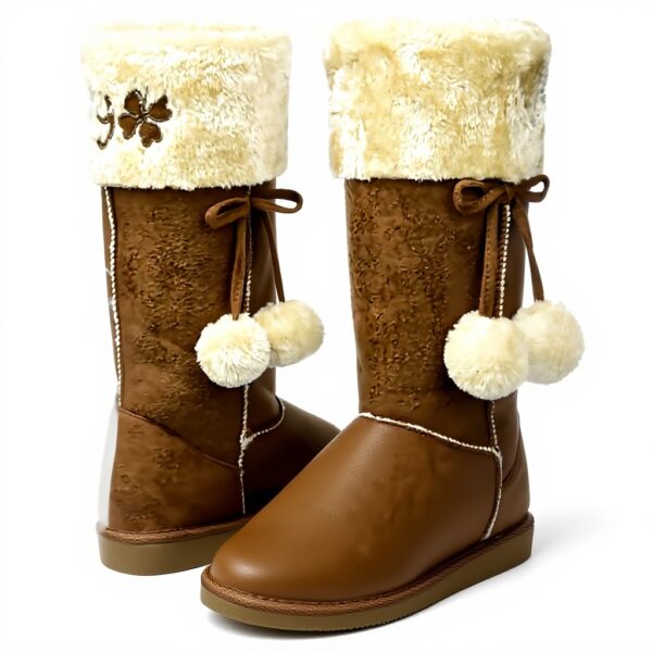 Stivali Molly Bracken Gs129h16 Tela Beige Cammello Donna