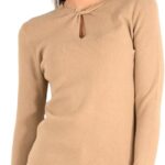 Maglia donna Molly Bracken beige T1920CN confortevole-0