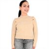 Maglia donna Molly Bracken beige T2113DN comoda elegante