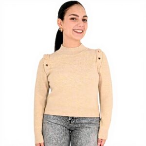 Maglia donna Molly Bracken beige T2113DN comoda elegante