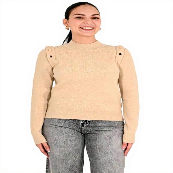 Maglia donna Molly Bracken beige T2113DN comoda elegante