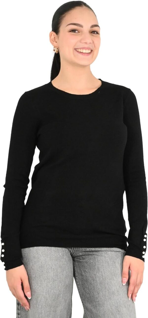 Maglia donna Molly Bracken nera E998DN comoda elegante-0