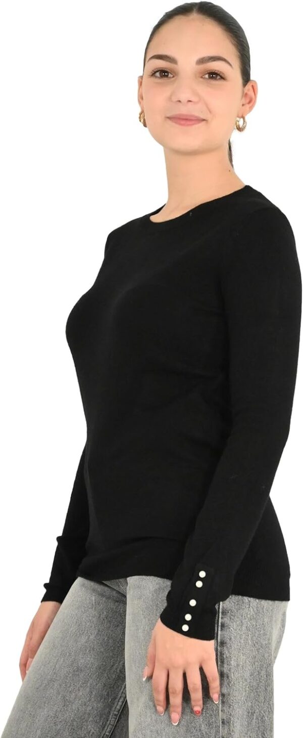 Maglia donna Molly Bracken nera E998DN comoda elegante-1