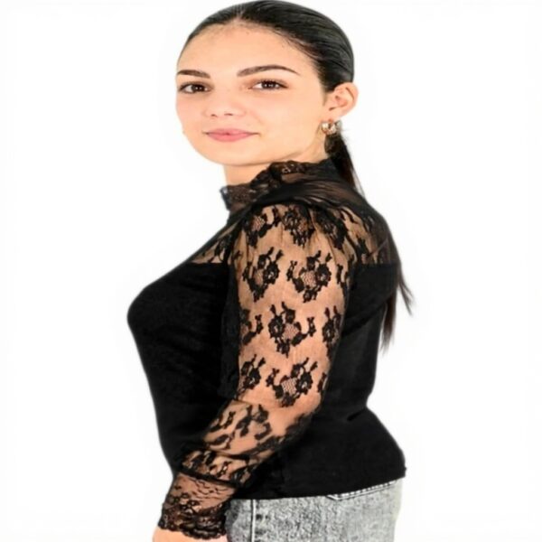 Maglia donna Molly Bracken nero LA1392DN comoda elegante