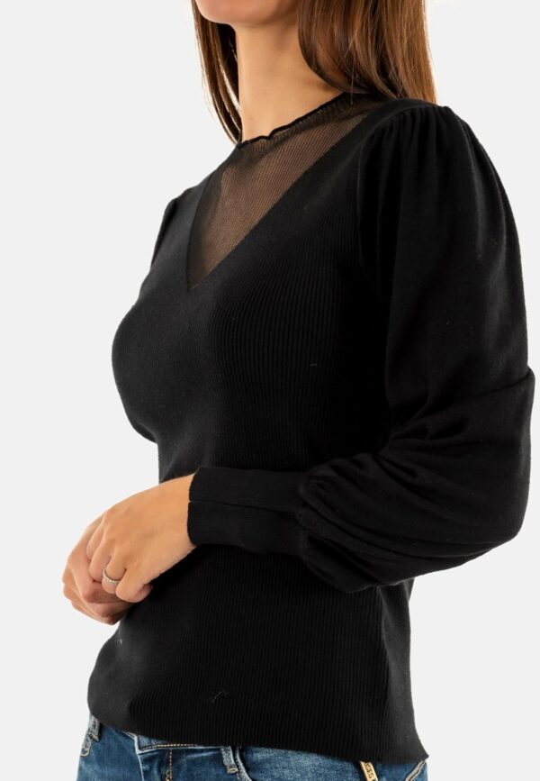 Molly Bracken maglia donna nero LA1838DN maglione-2