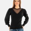 Molly Bracken maglia donna nero LA1838DN maglione-1