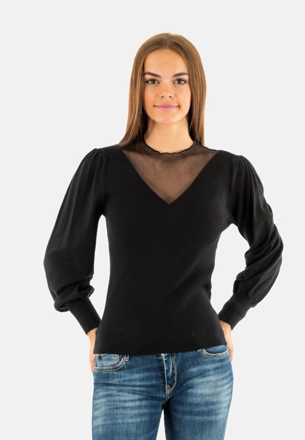 Molly Bracken maglia donna nero LA1838DN maglione-1