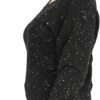 Molly Bracken maglia donna nero M151DN lana cotone-1
