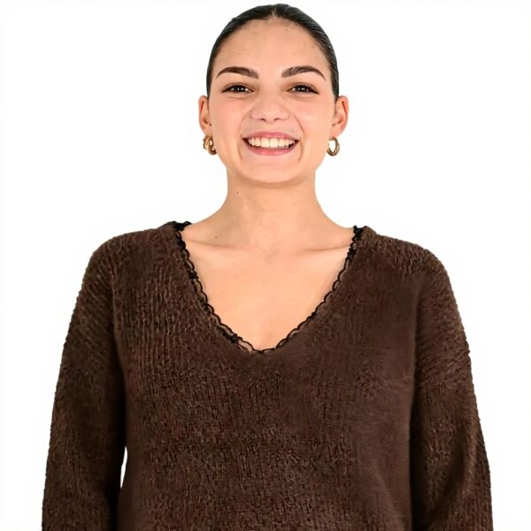 Maglia donna Molly Bracken cioccolato modello E1190DN