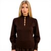 Maglione donna Molly Bracken marrone lana confortevole