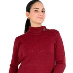 Maglia donna Molly Bracken rosso scuro E1125DN comoda