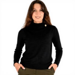 Maglia donna nero Molly Bracken E1125CN moda femminile