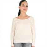 Maglia donna Molly Bracken off white modello E1759DN