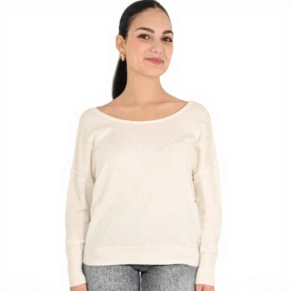 Maglia donna Molly Bracken off white modello E1759DN