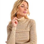 Maglia donna Molly Bracken oro T1939CH comoda elegante