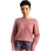 Maglione Donna Molly Bracken Scollo Ampio Rosa Antico